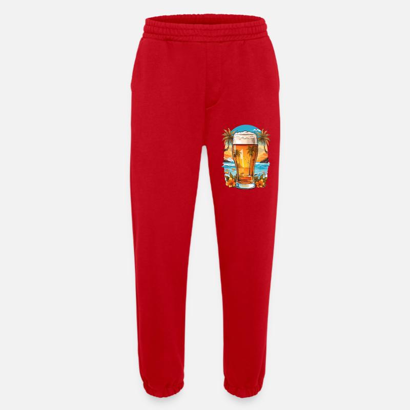Strand Bier - Heavyweight Jogginghose - made by SPREAD  - Rot