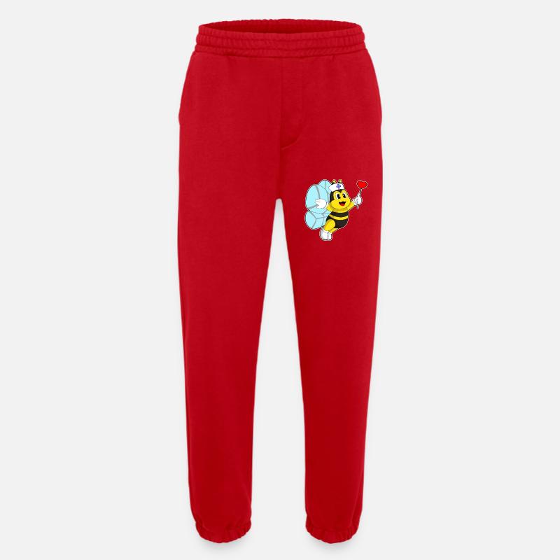 Biene Krankenschwester Herz - Heavyweight Jogginghose - made by SPREAD  - Rot