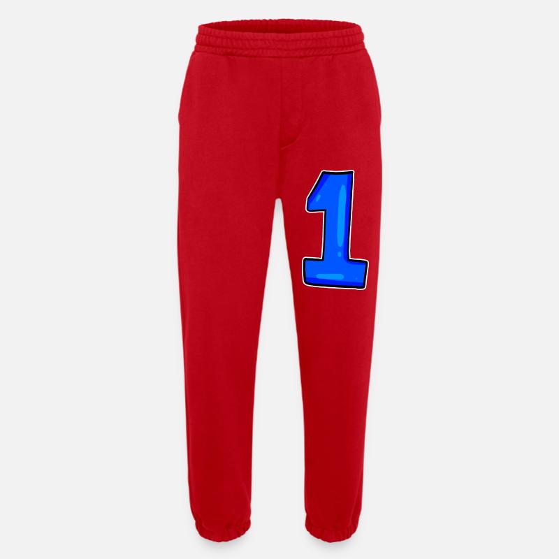 1 blue - Heavyweight Jogging Pants - made by SPREAD  - red