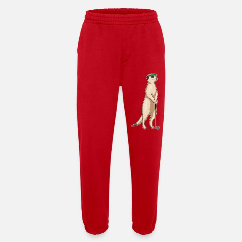 Erdmännchen Golf Golfschläger - Heavyweight Jogginghose - made by SPREAD  - Rot