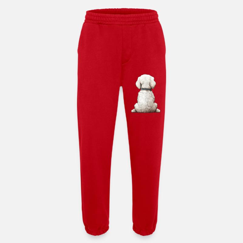 Bichon Frise - Heavyweight Jogginghose - made by SPREAD  - Rot