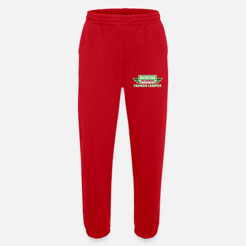 Camping Wanderer Camper Wanderlust Statement - Heavyweight Jogginghose - made by SPREAD  - Rot