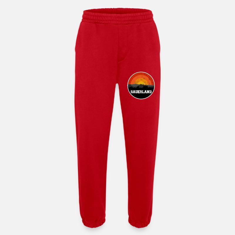 Sauerland Original Skyline - Heavyweight Jogging Pants - made by SPREAD  - red