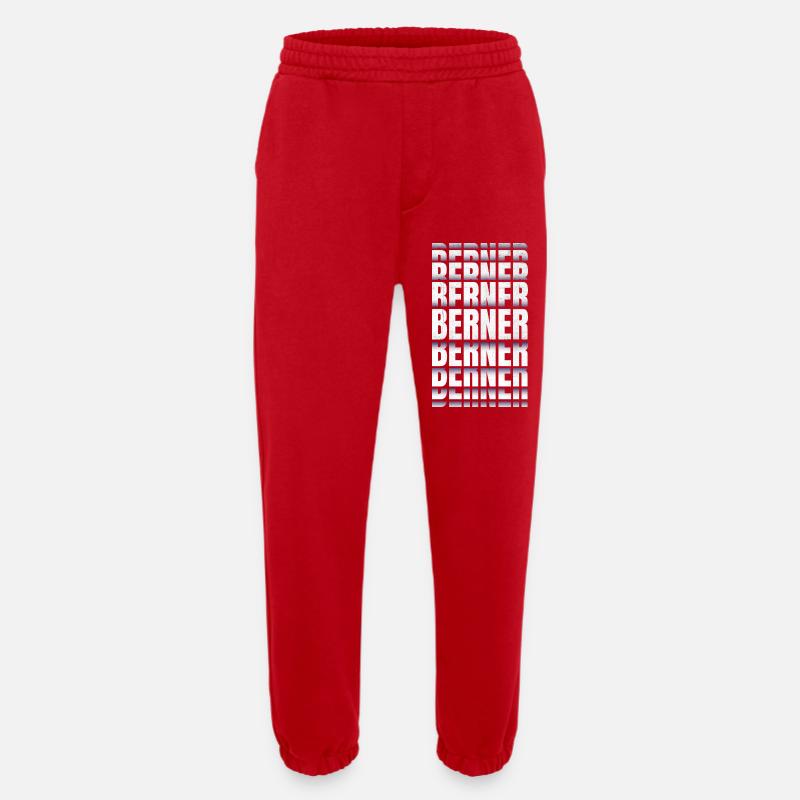 Berner Schweiz - Heavyweight Jogginghose - made by SPREAD  - Rot