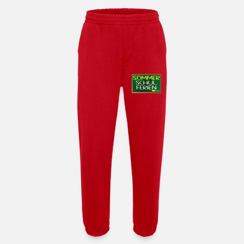 SOMMERSCHULFERIEN SCHULE - SOMMER - Heavyweight Jogginghose - made by SPREAD  - Rot