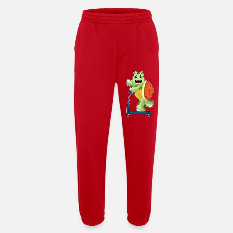 Turtle Roller - Pantalon de jogging bio épais fabriqué en UE - rouge