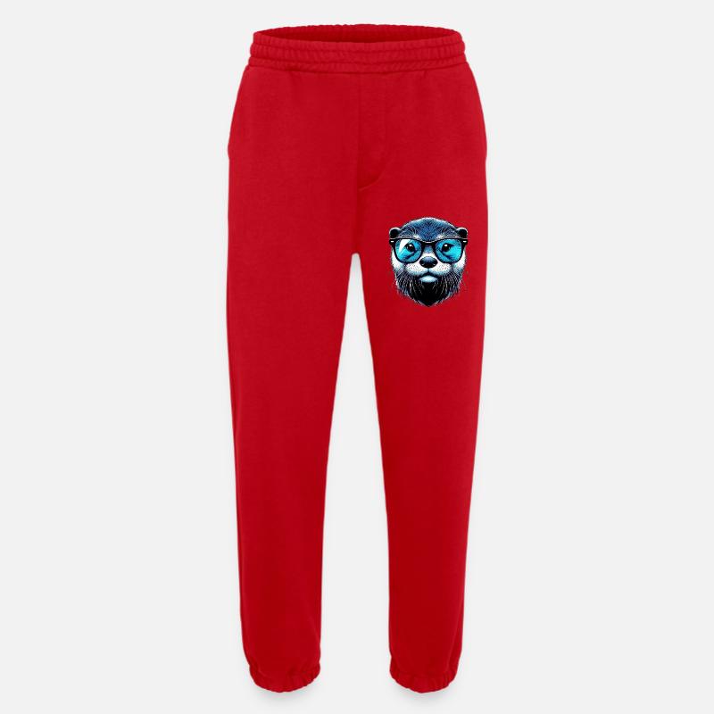 Odder - Heavyweight organic joggingbukser made in EU - rød