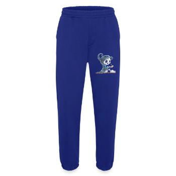 Skelett Hält Pflanze Hoffnung Entstehung - Heavyweight Jogginghose - made by SPREAD  - Iconic Blue - Vorne