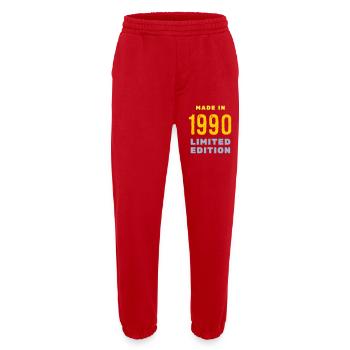 1990 - Heavyweight Jogging Pants - made by SPREAD  - red - Front