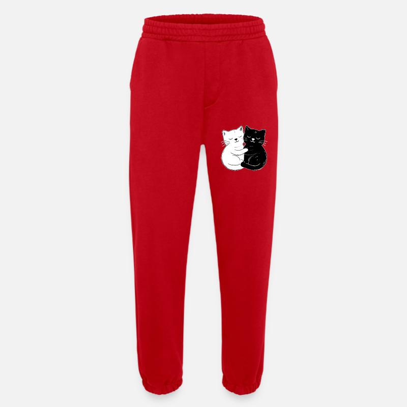 Cute cats – simple & stylish - Heavyweight Jogging Pants - made by SPREAD  - red