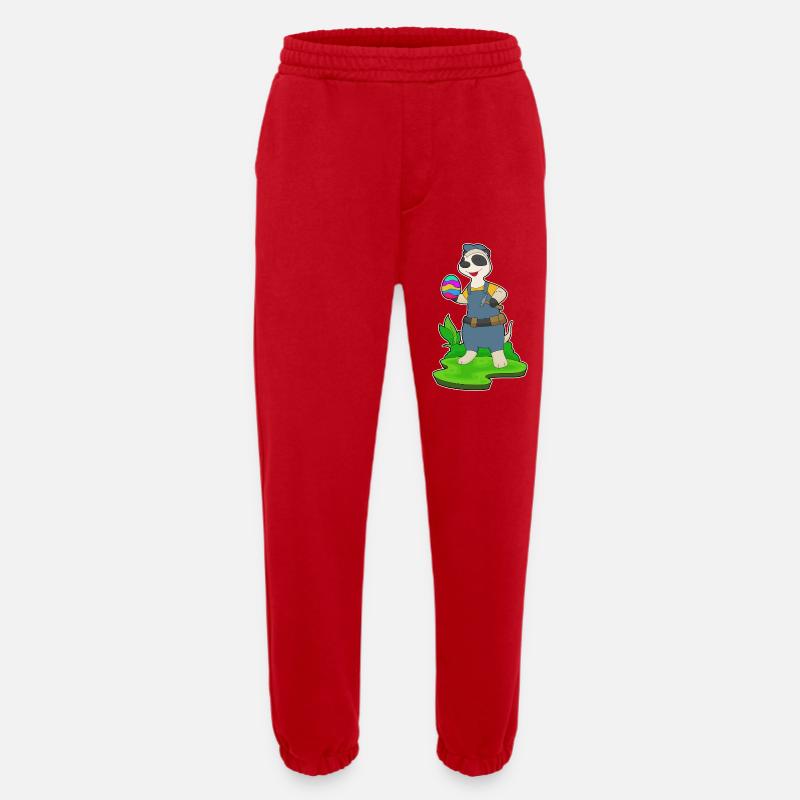 Erdmännchen Ostern Handwerker - Heavyweight Jogginghose - made by SPREAD - Rot