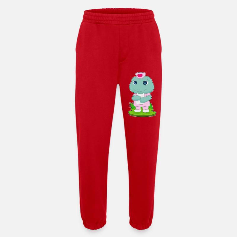 Frosch Krankenschwester Notiz - Heavyweight Jogginghose - made by SPREAD  - Rot