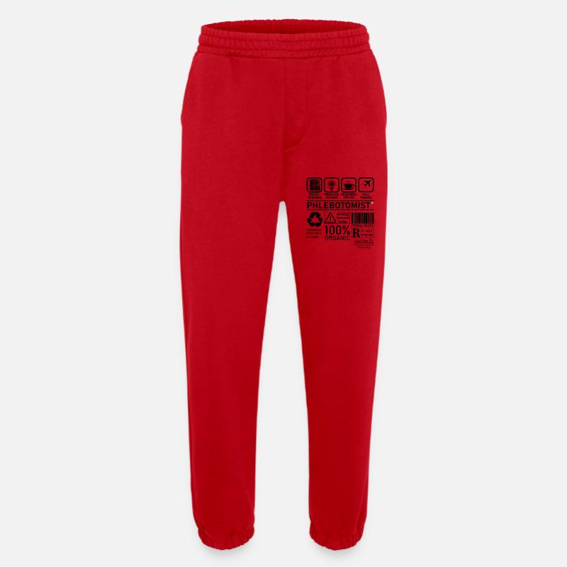 Phlebotomist multi tasking problem solving - Heavyweight Jogging Pants - made by SPREAD  - red