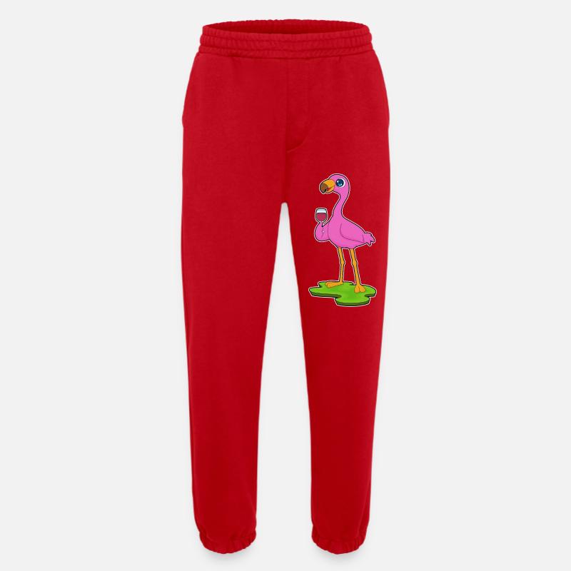 Flamingo Rotwein - Heavyweight Jogginghose - made by SPREAD  - Rot