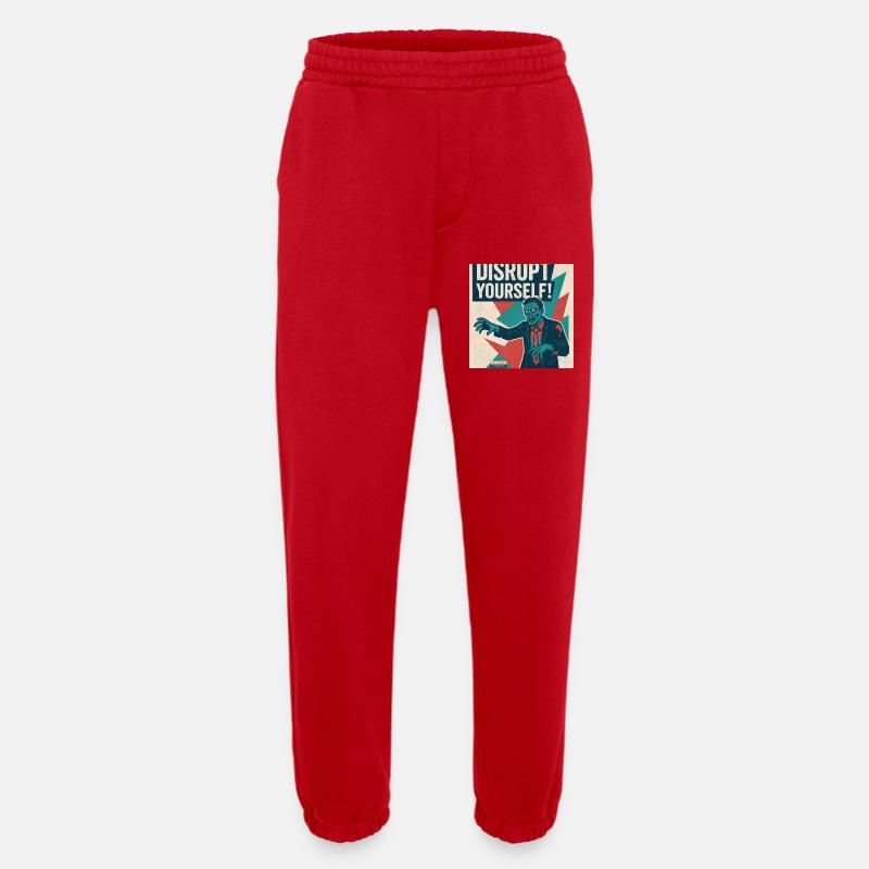 Disrupt Yourself! - Heavyweight Jogginghose - made by SPREAD  - Rot