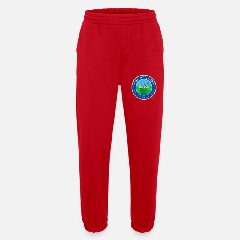 Butterflies taste things using their feet - Heavyweight Jogging Pants - made by SPREAD  - red