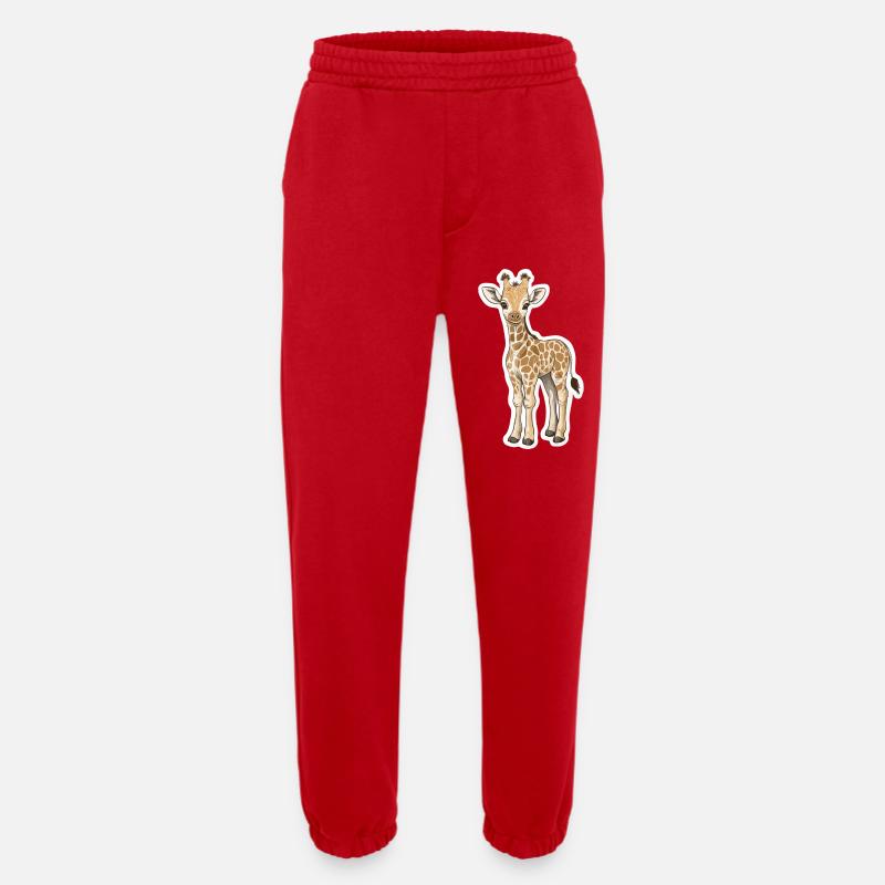 Giraffe - Heavyweight Jogginghose - made by SPREAD  - Rot