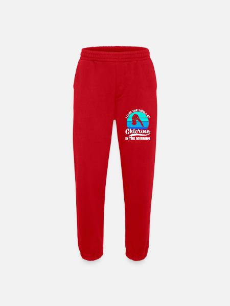 Diving diving board - Heavyweight Jogging Pants - made by SPREAD - red
