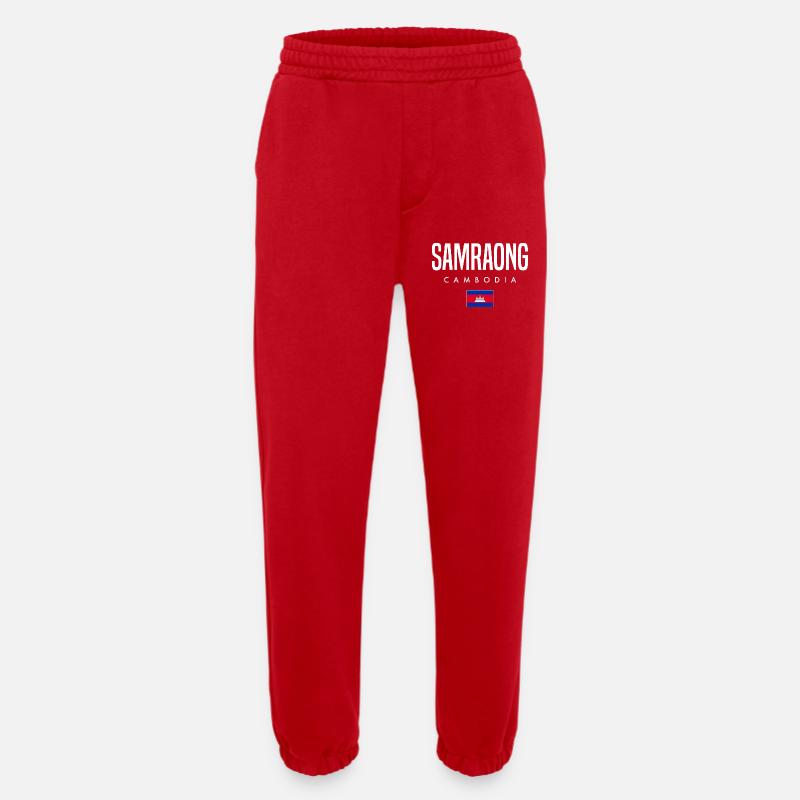 Samraong Kambodscha Khmer - Heavyweight Jogginghose - made by SPREAD - Rot