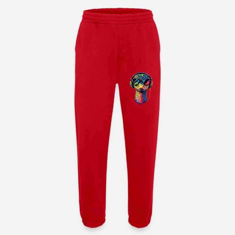 Schlange Python Kobra Klapperschlange Schlangen - Heavyweight Jogginghose - made by SPREAD - Rot