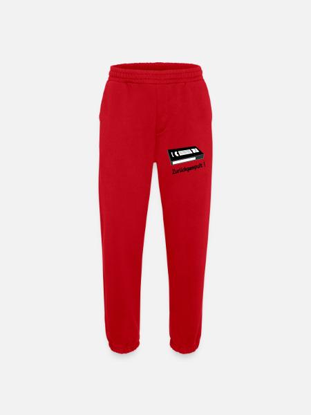 Rewound - Heavyweight Jogging Pants - made by SPREAD  - red