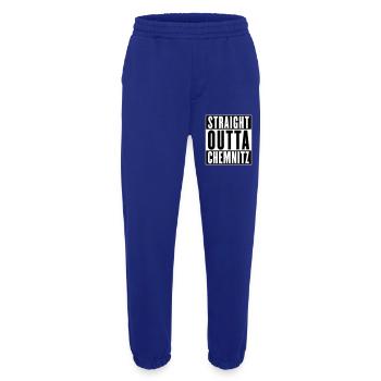 Straight outta Chemnitz (colors changeable) - Heavyweight Jogging Pants - made by SPREAD  - Iconic Blue - Front