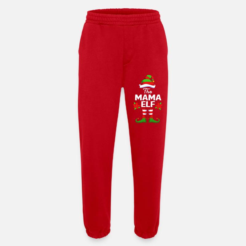 Elfe Elf Weihnachtsgeschenk Mutter Mama - Heavyweight Jogginghose - made by SPREAD  - Rot