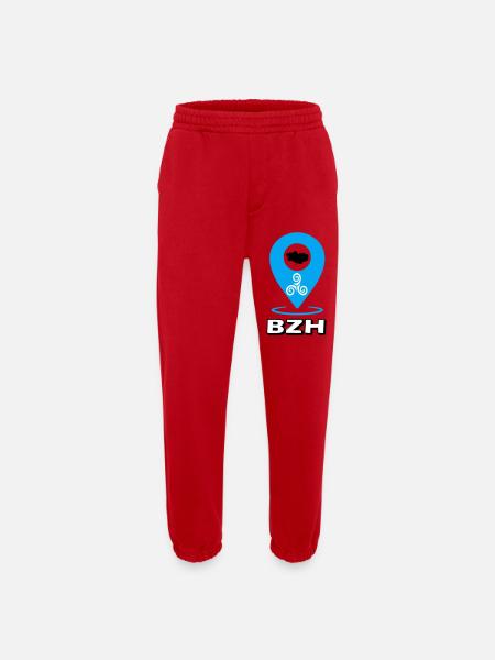Triskel Breizh Blue - Heavyweight Jogging Pants - made by SPREAD - red