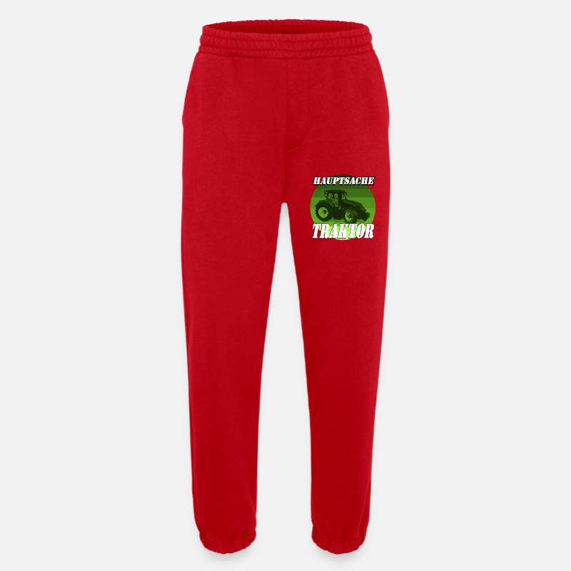 The main thing is a tractor - Heavyweight Jogging Pants - made by SPREAD  - red