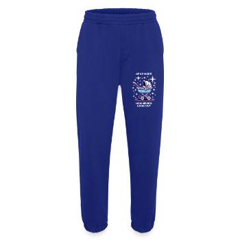 L’AFK ? Maman ne se déconnecte jamais | Gamer Maman, Parents - Pantalon de jogging bio épais fabriqué en UE - Iconic Blue - Devant