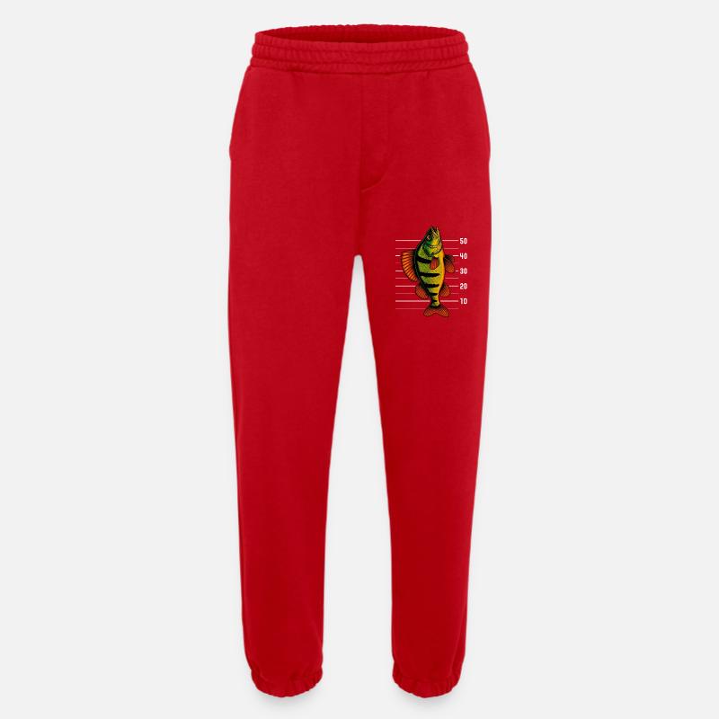 Barsch Flussbarsch Barsche Barsch Köder - Heavyweight Jogginghose - made by SPREAD  - Rot