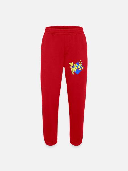 Logo revisited the Marne - Heavyweight Jogging Pants - made by SPREAD  - red