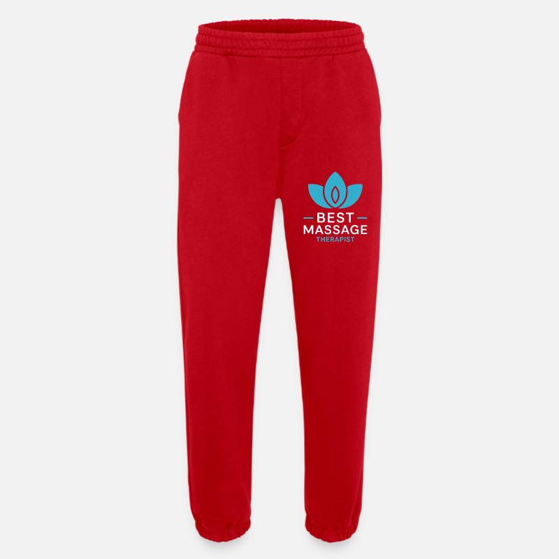 Bester Massagetherapeut Zen Lotus - Heavyweight Jogginghose - made by SPREAD  - Rot