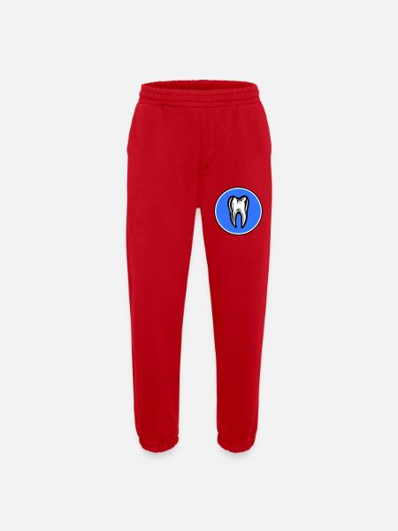 Tooth Dental Dentist Icon - Heavyweight Jogging Pants - made by SPREAD  - red