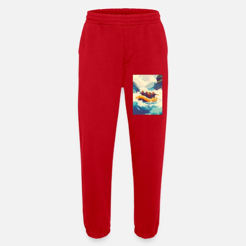 Rafting-Expedition in Wild Rapids - Heavyweight Jogginghose - made by SPREAD  - Rot