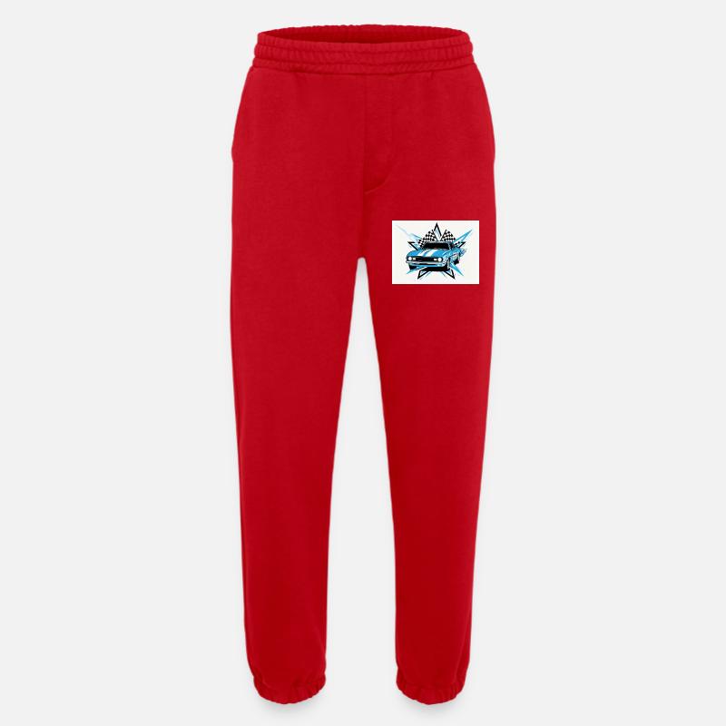 Retro Racing - Heavyweight Jogginghose - made by SPREAD  - Rot
