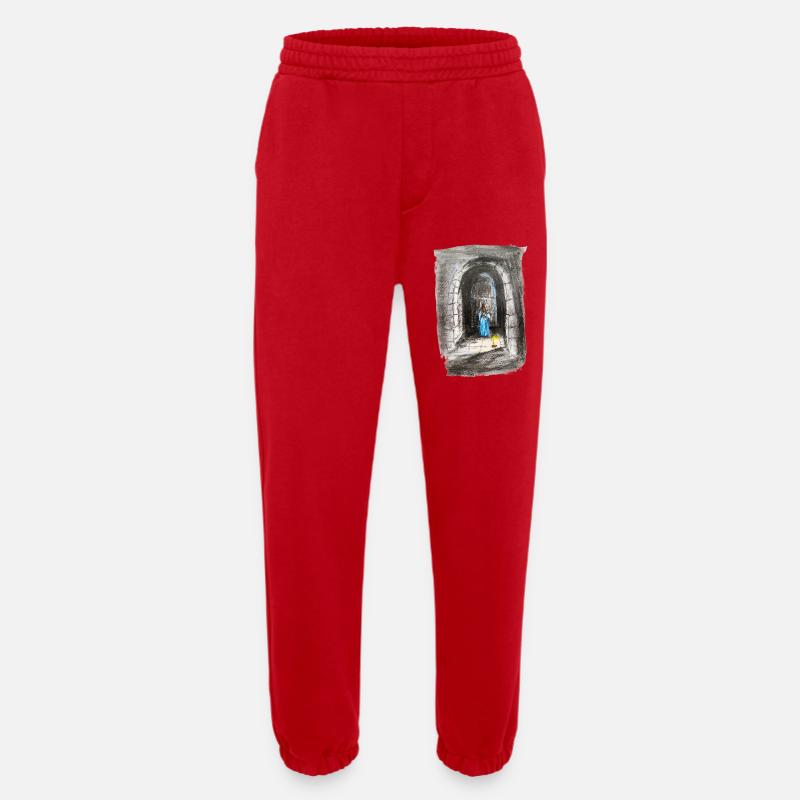 Torbogen-Maiden-Laternenlicht - Heavyweight Jogginghose - made by SPREAD  - Rot