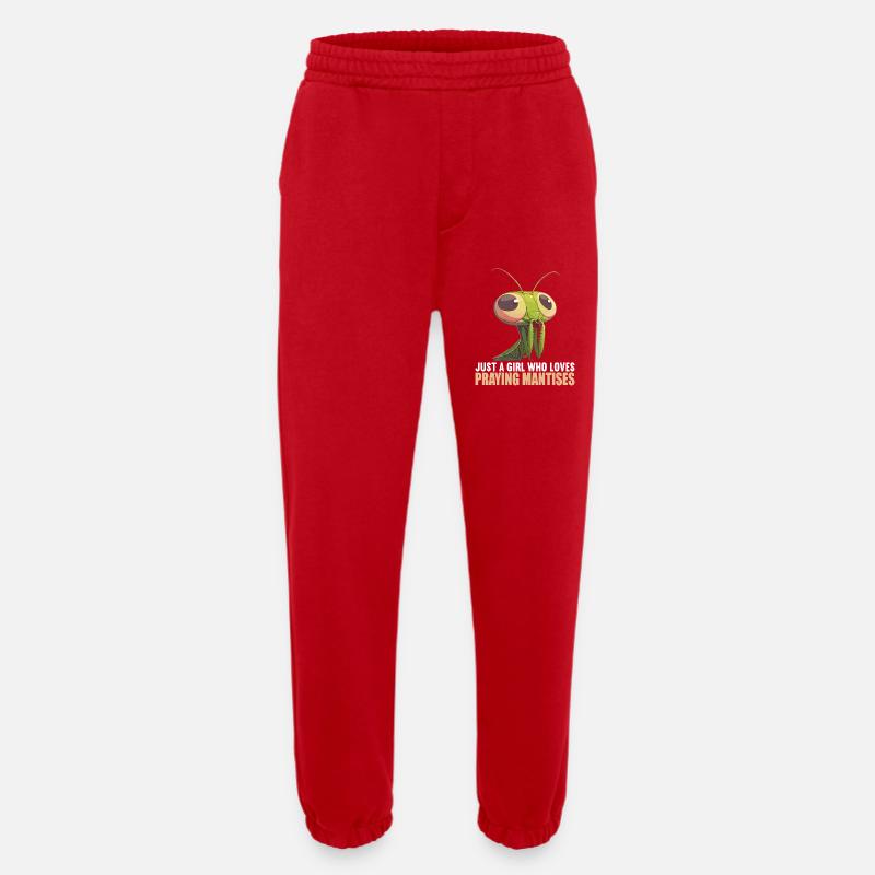 Praying mantises Praying mantis - Heavyweight Jogging Pants - made by SPREAD  - red