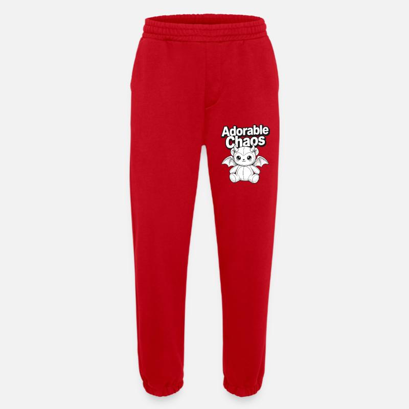 Niedliches Chaos Dämonchen - Heavyweight Jogginghose - made by SPREAD  - Rot