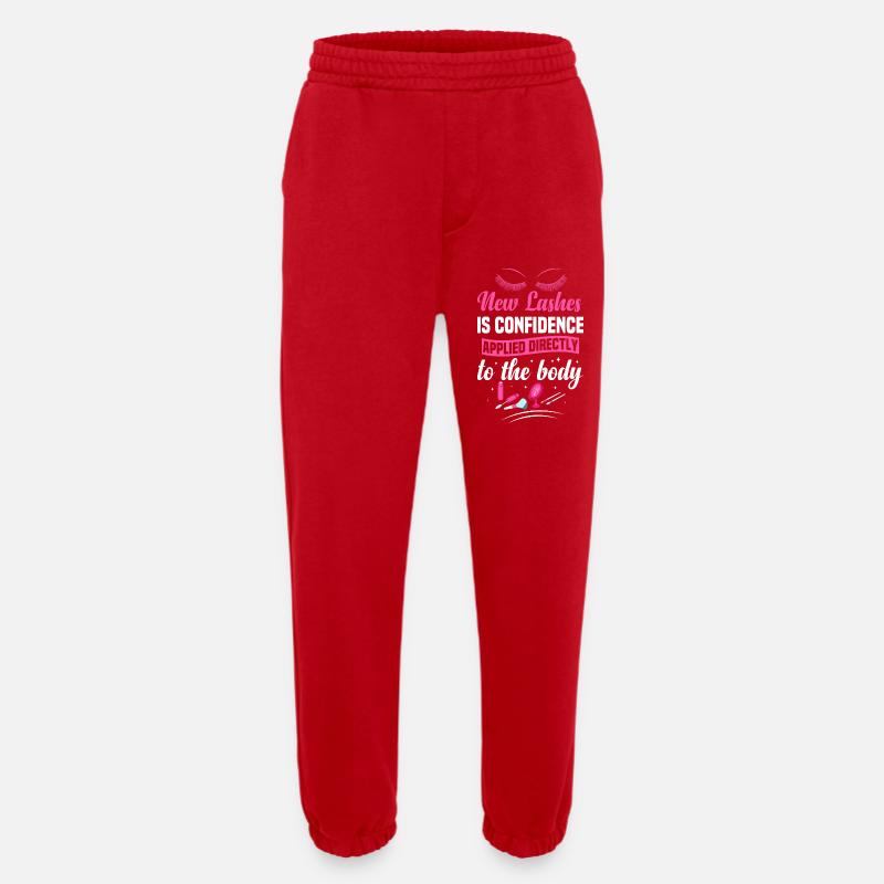  Eyelash Tech Cosmetologist Eyelash Technician - Heavyweight Jogging Pants - made by SPREAD  - red