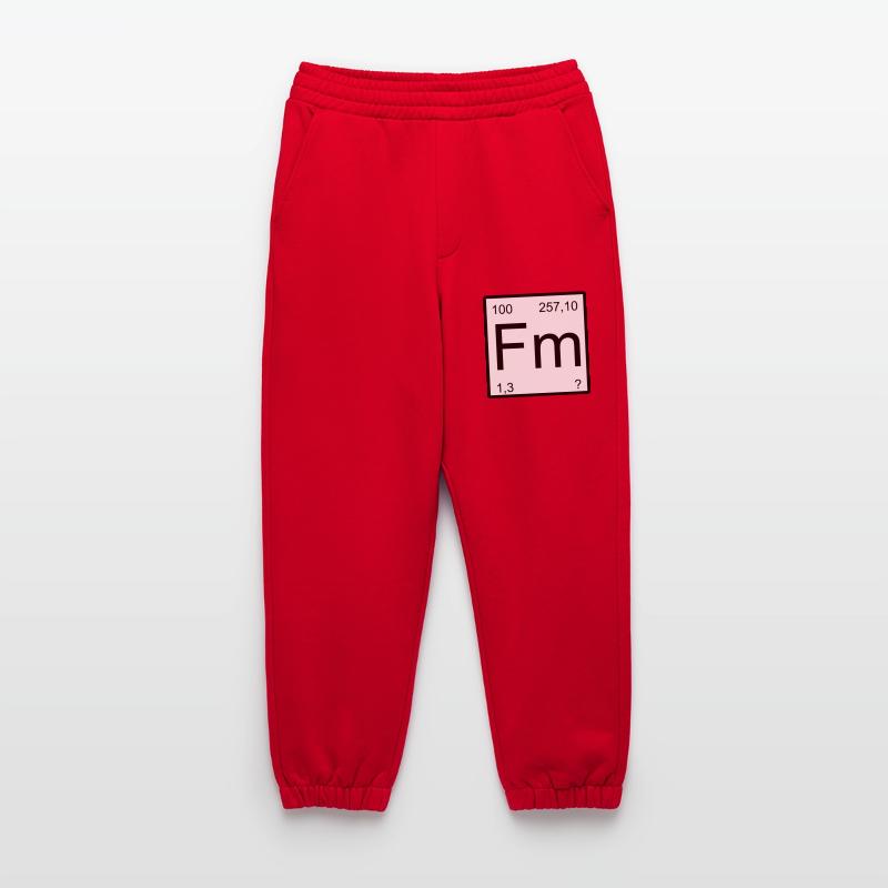 Conception de la table de période du fermium Pantalon de jogging bio épais fabriqué en UE