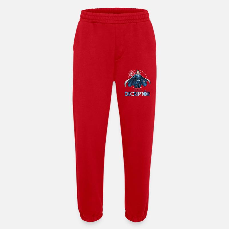 Hero Coder Decryptor - Heavyweight Jogging Pants - made by SPREAD  - red