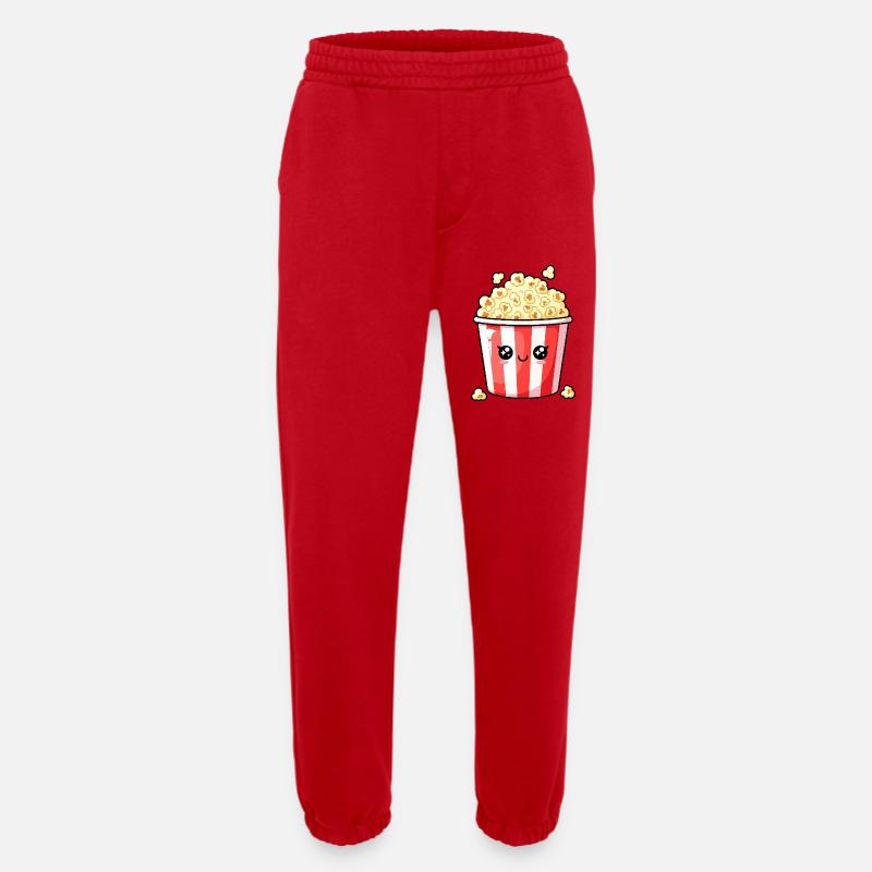 Kawaii-Popcorneimer - Heavyweight Jogginghose - made by SPREAD  - Rot