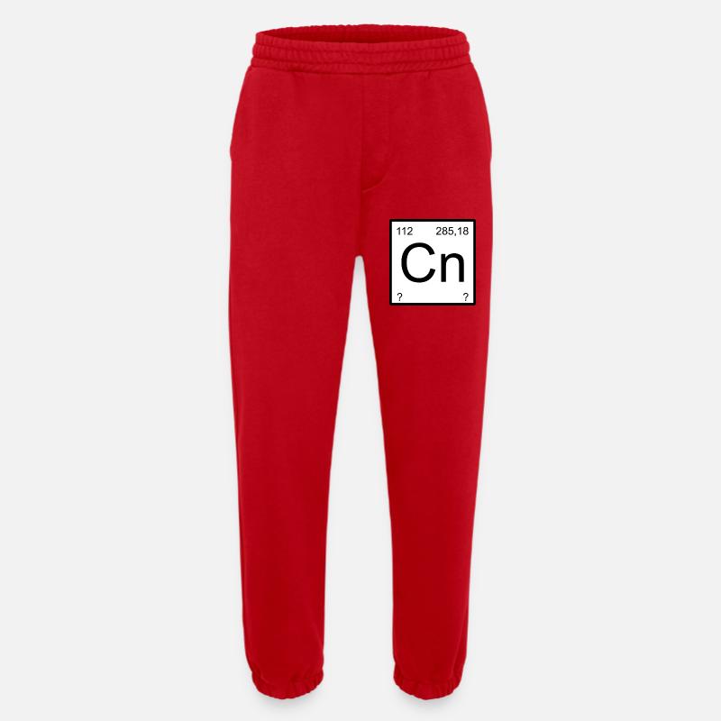 Copernicium Element Block Tee - Heavyweight Jogginghose - made by SPREAD  - Rot