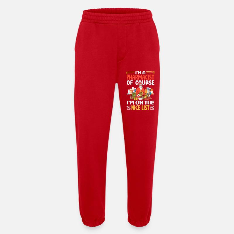Pharmacist Pharmaceutical Technical - Heavyweight Jogging Pants - made by SPREAD  - red