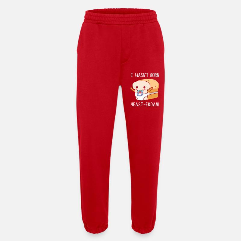 Baker Baker Baking - Heavyweight Jogging Pants - made by SPREAD  - red