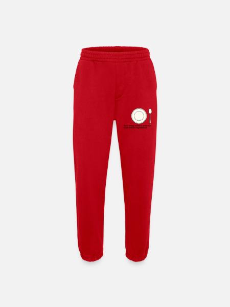 Daily Value of Broccoli - Heavyweight Jogging Pants - made by SPREAD - red