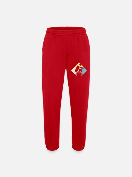 Retro Plant Lover Plants Succulents - Heavyweight Jogging Pants - made by SPREAD - red