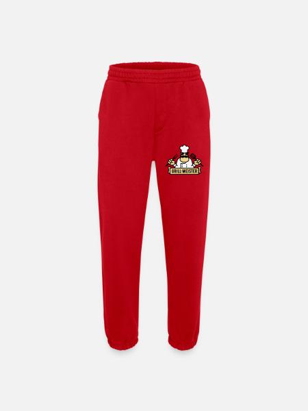 Grillmeister (Grilling / Barbecue / BBQ / 3C) - Heavyweight Jogging Pants - made by SPREAD  - red