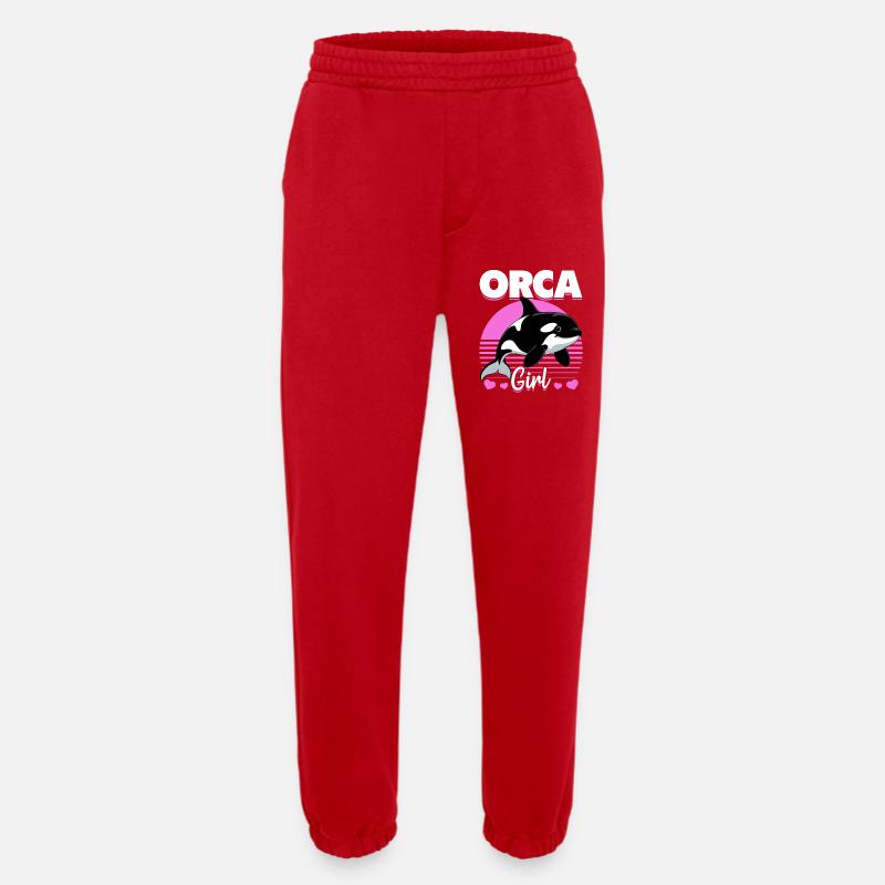 Funny Orca - Heavyweight Jogginghose - made by SPREAD  - Rot